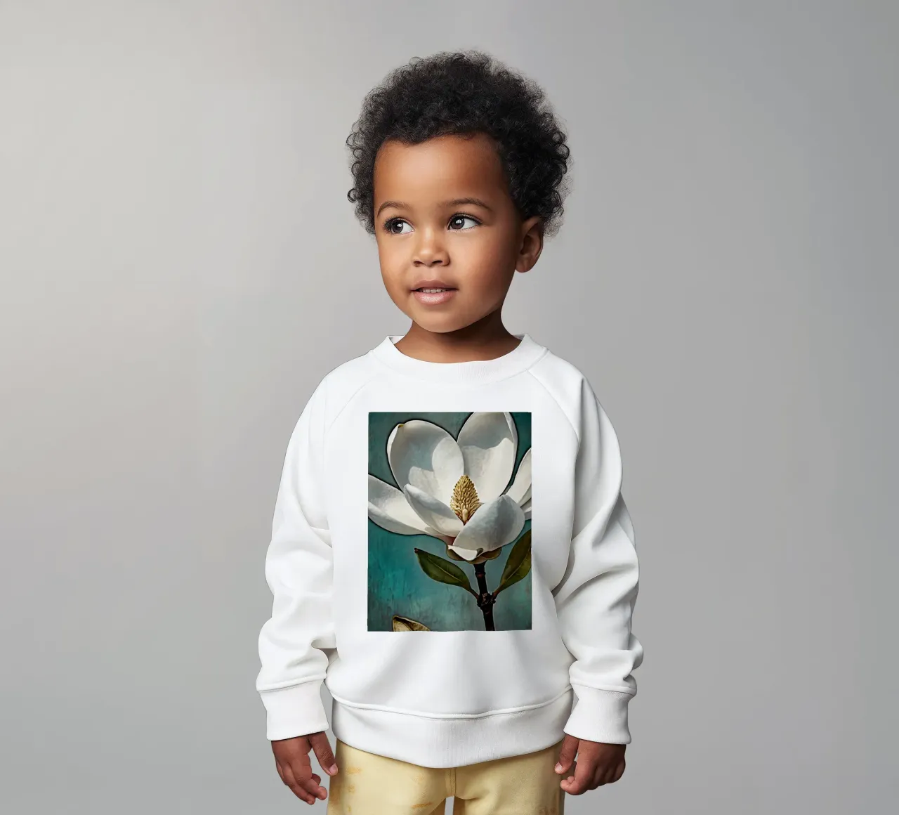 Bellissimo fiore di magnolia in piena fioritura felpa neonato da DesignDoodle
