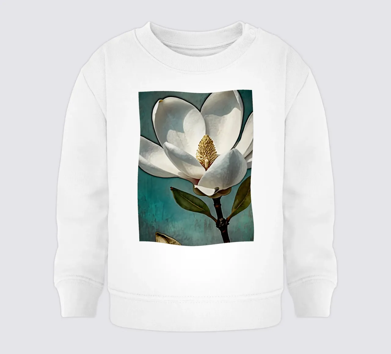 Bellissimo fiore di magnolia in piena fioritura felpa neonato da DesignDoodle