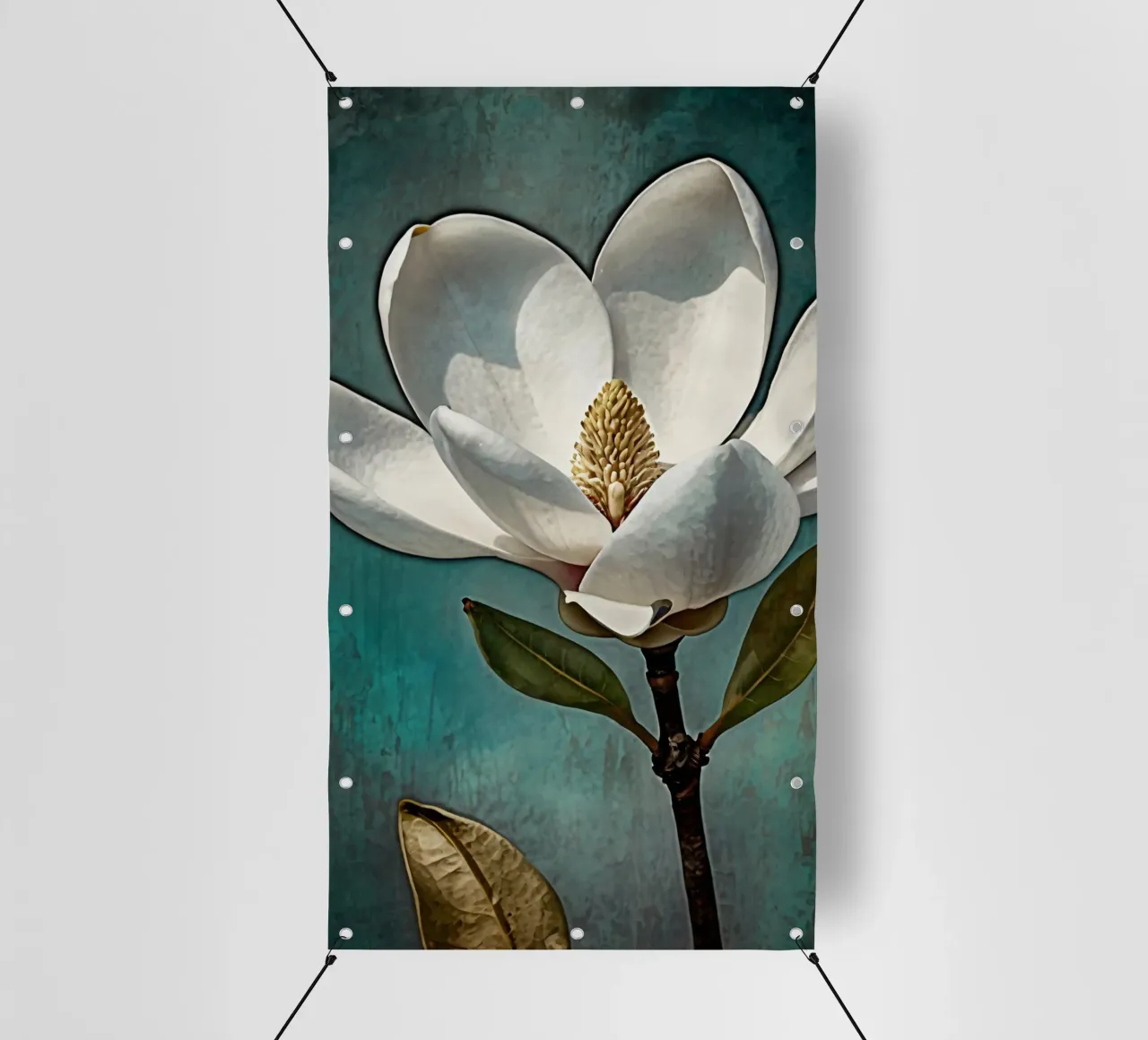 Bellissimo fiore di magnolia in piena fioritura telo in pvc da DesignDoodle