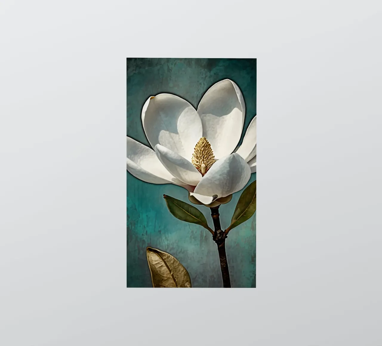 Beautiful magnolia flower in full bloom sticker by DesignDoodle