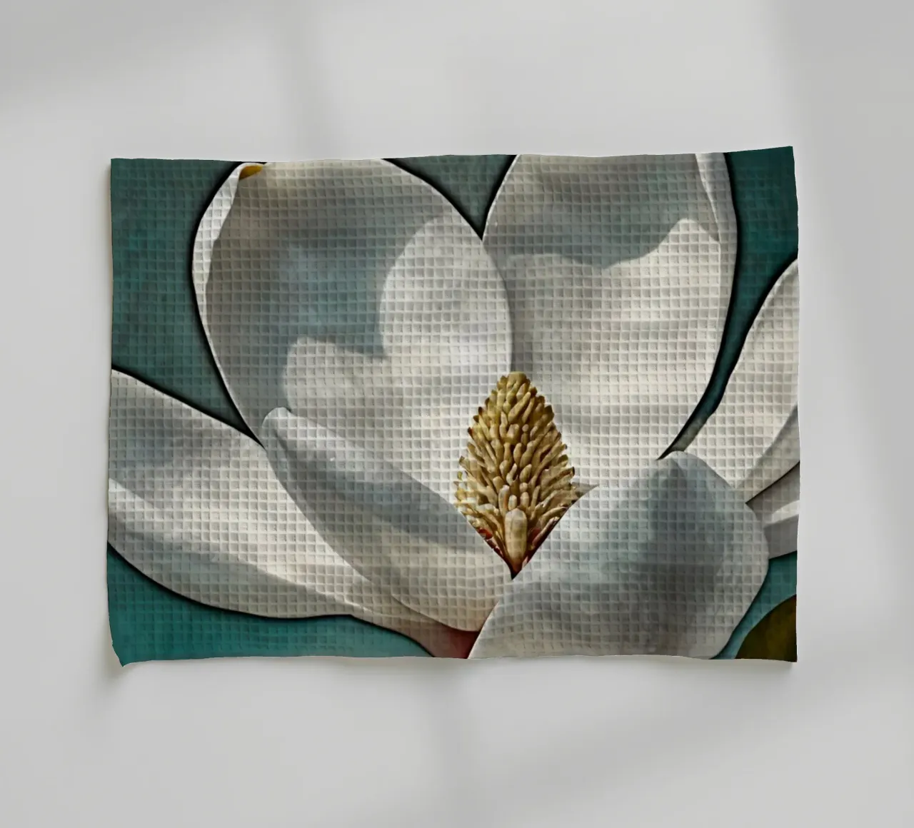 Bellissimo fiore di magnolia in piena fioritura canovaccio da cucina da DesignDoodle