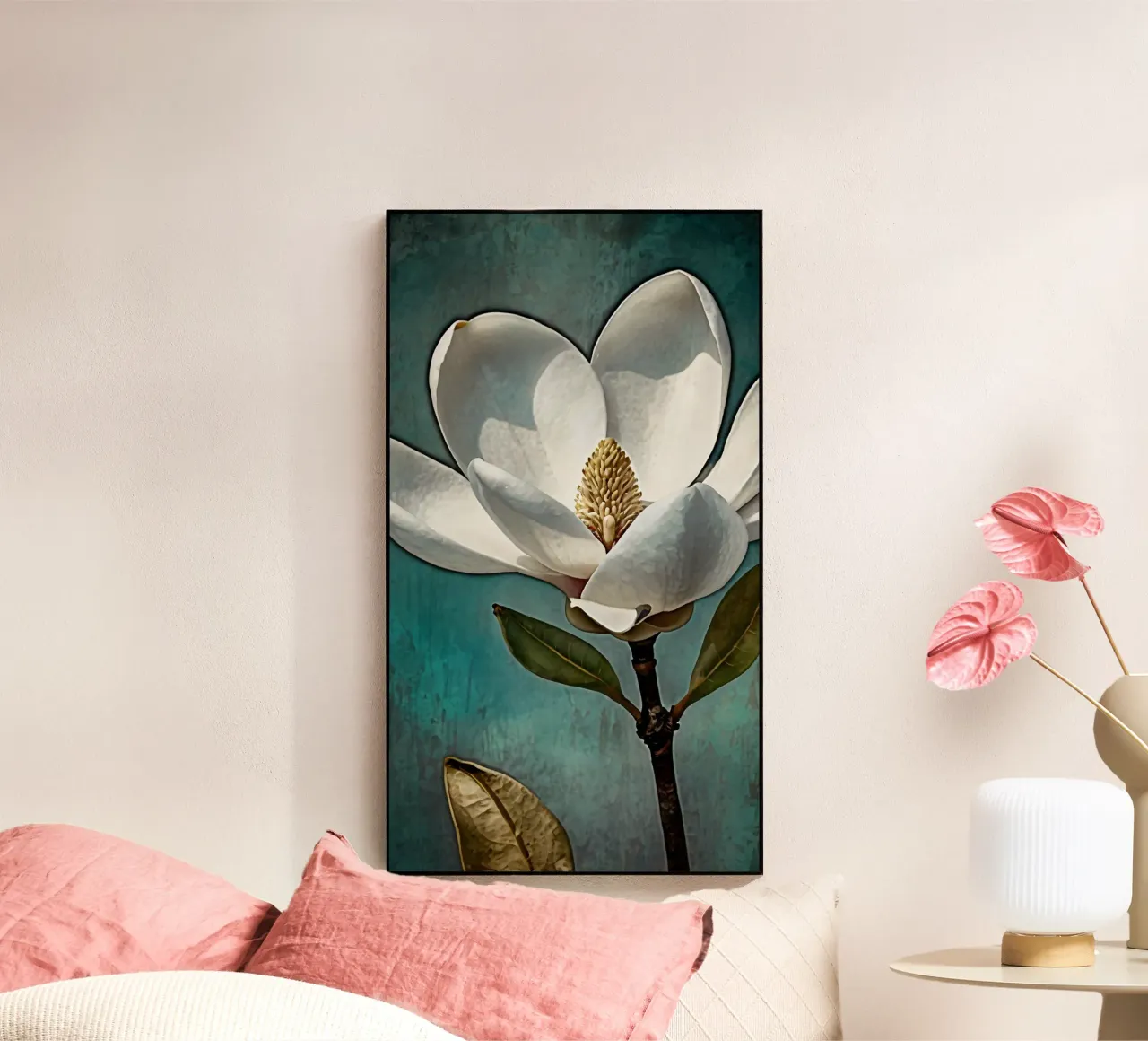 Bellissimo fiore di magnolia in piena fioritura plexiglass da DesignDoodle