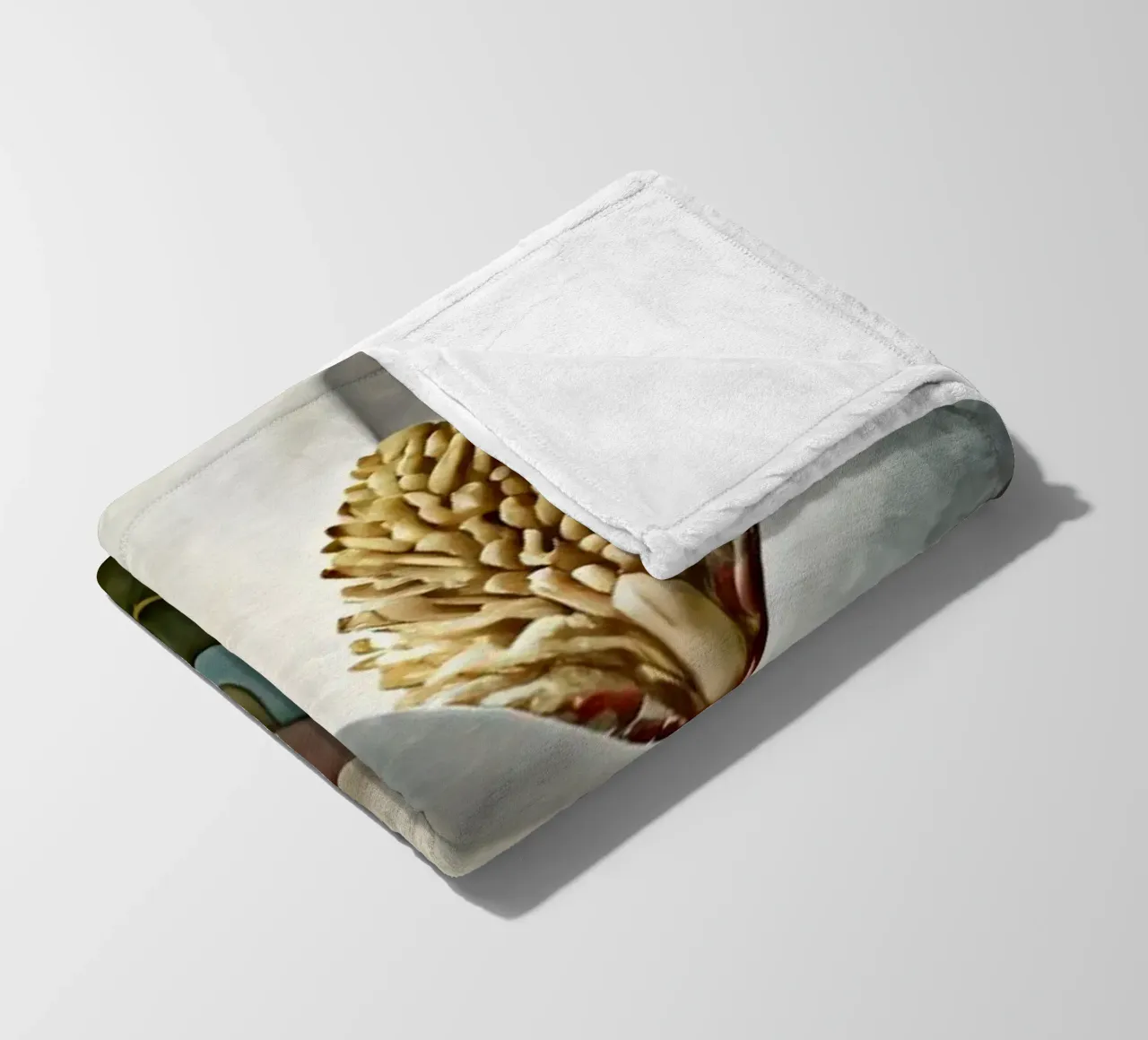Beautiful magnolia flower in full bloom fleece blanket by DesignDoodle