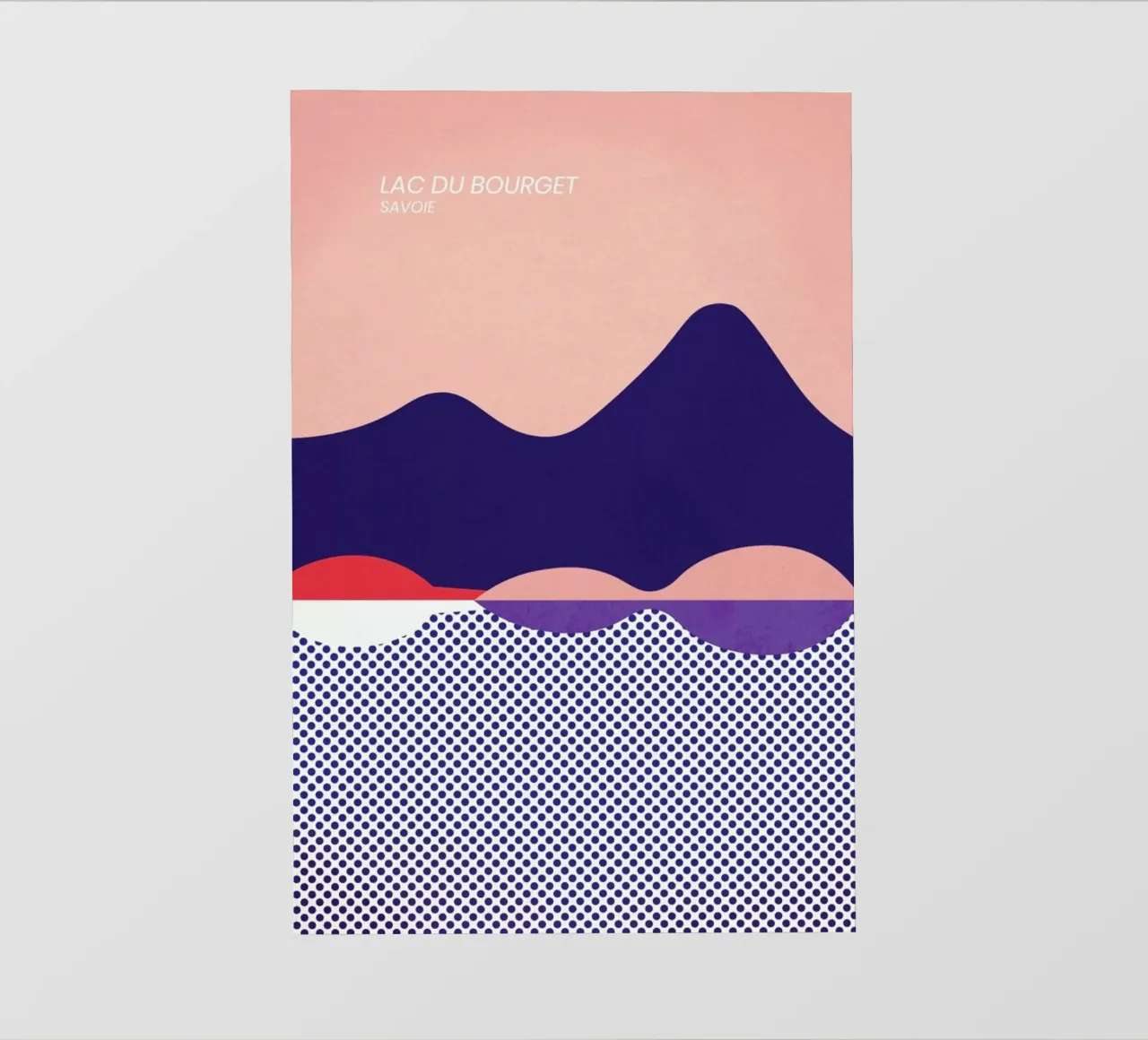 Lac du Bourget telo in pvc da The Cartography Collection