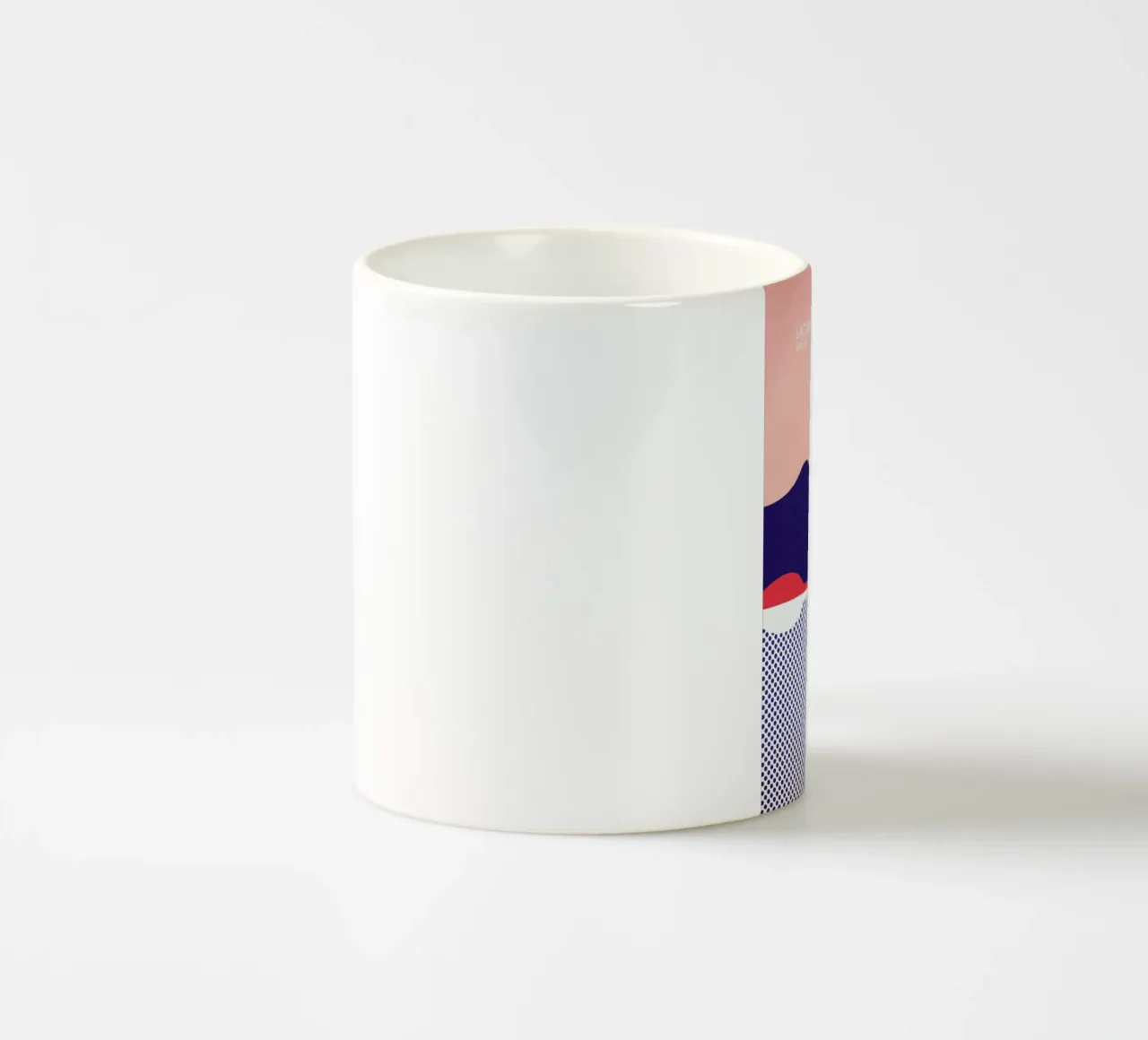 Lac du Bourget tazza in ceramica da The Cartography Collection