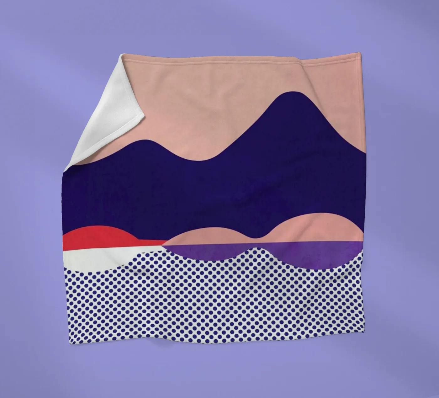 Lac du Bourget Fleecedecke von The Cartography Collection