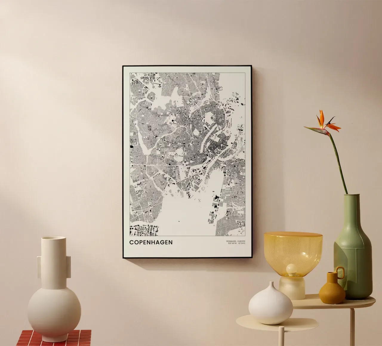 Copenhagen plexiglass da The Cartography Collection