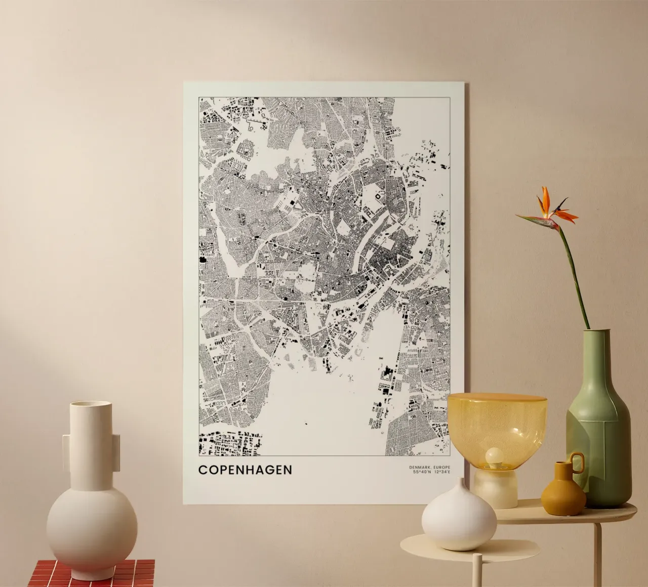 Copenhagen plexiglass da The Cartography Collection