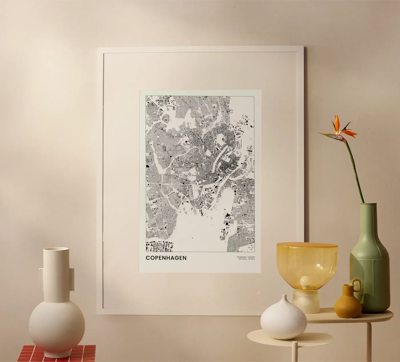 Copenhagen poster da The Cartography Collection