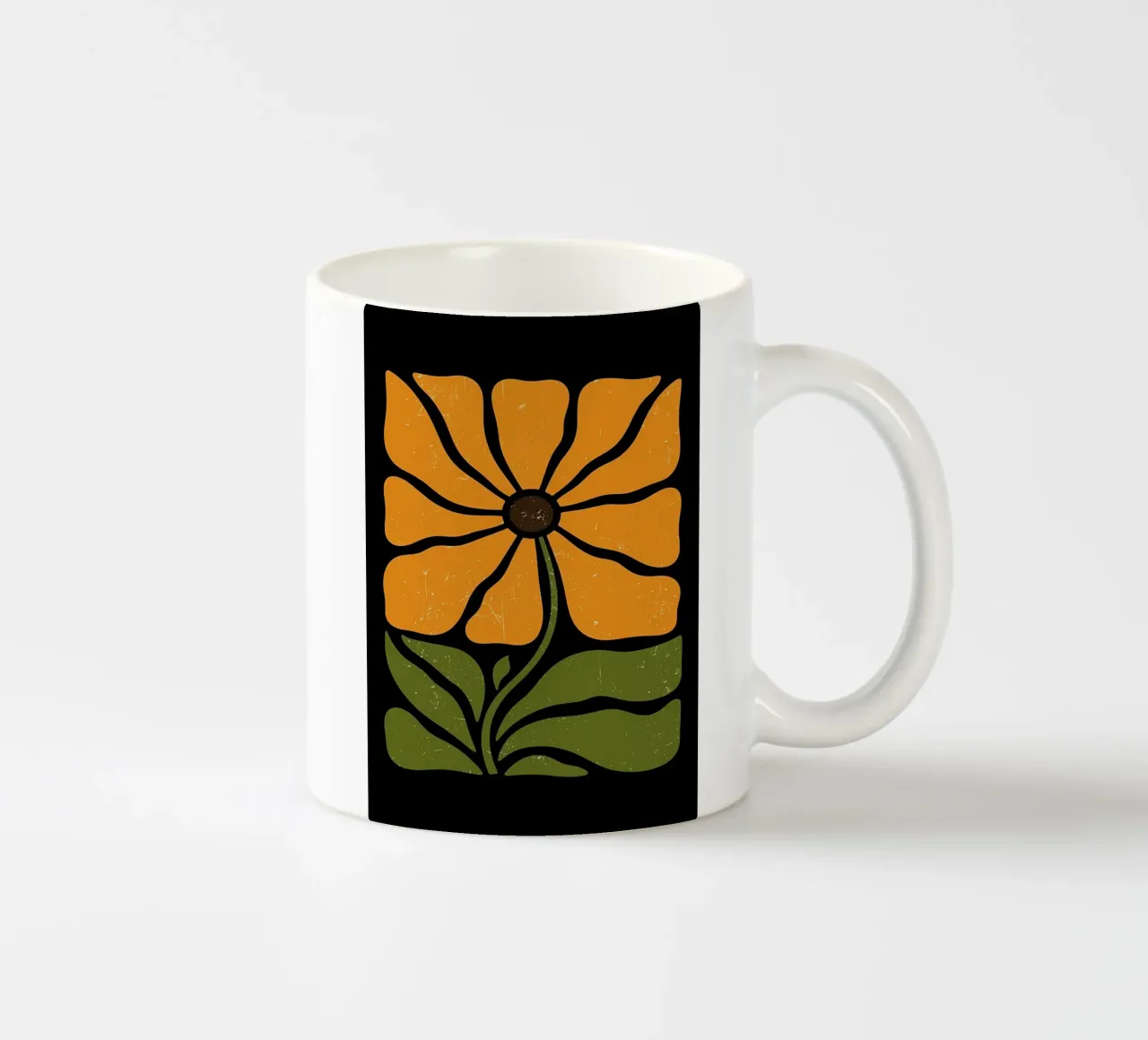 Illustrazione di fiori retrò tazza in ceramica da diedrich