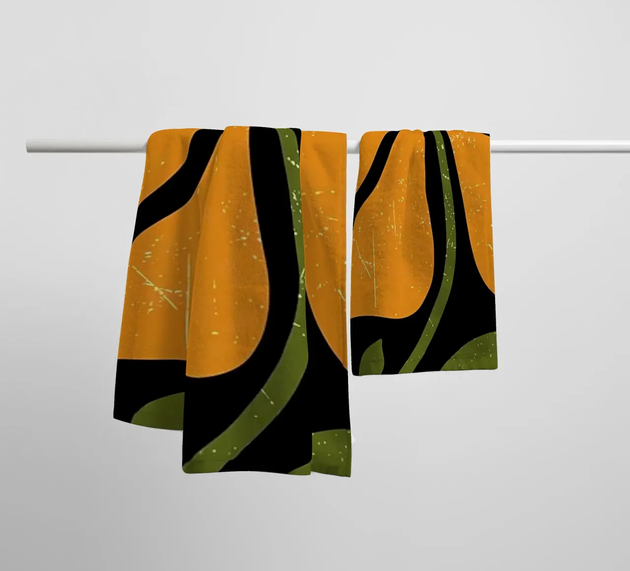 Illustrazione di fiori retrò asciugamano da bagno da diedrich