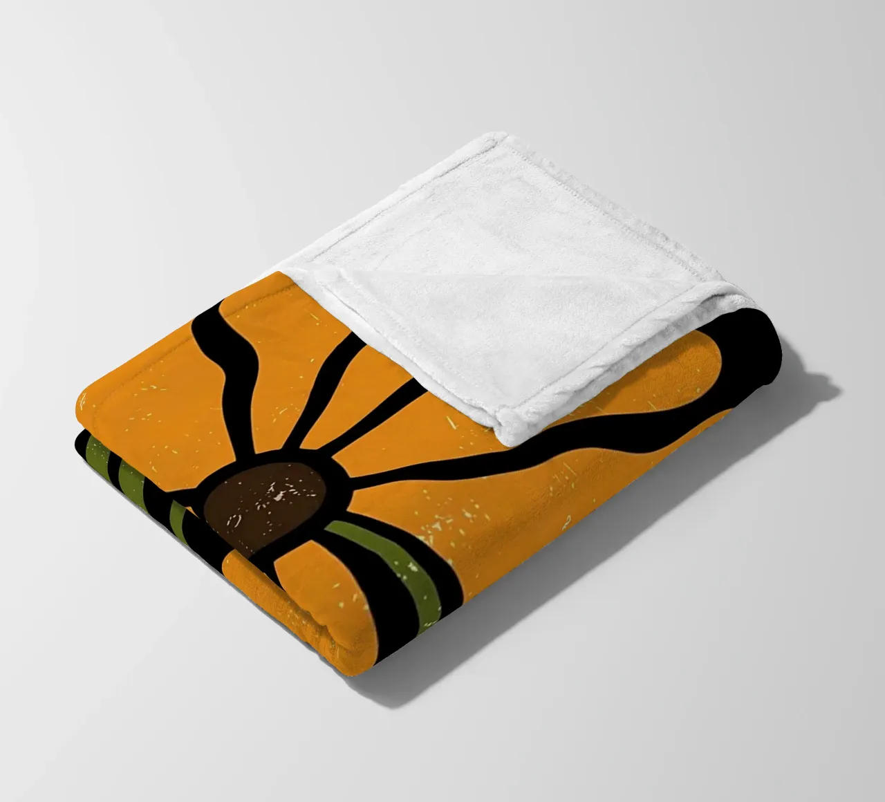 Illustrazione di fiori retrò coperta in pile da diedrich
