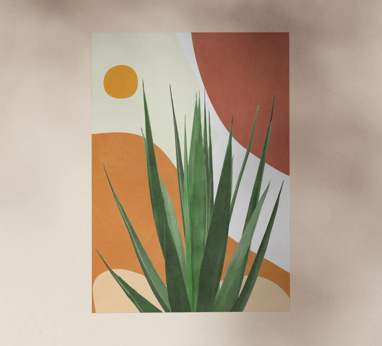 Abstract Agave Plant pellicola backlit da Flow Line