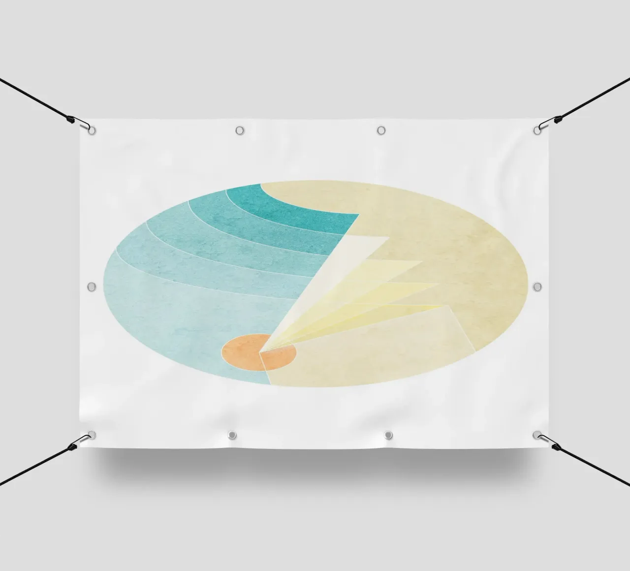 Another Place - Abstract Mandala telo in pvc da lovely lines