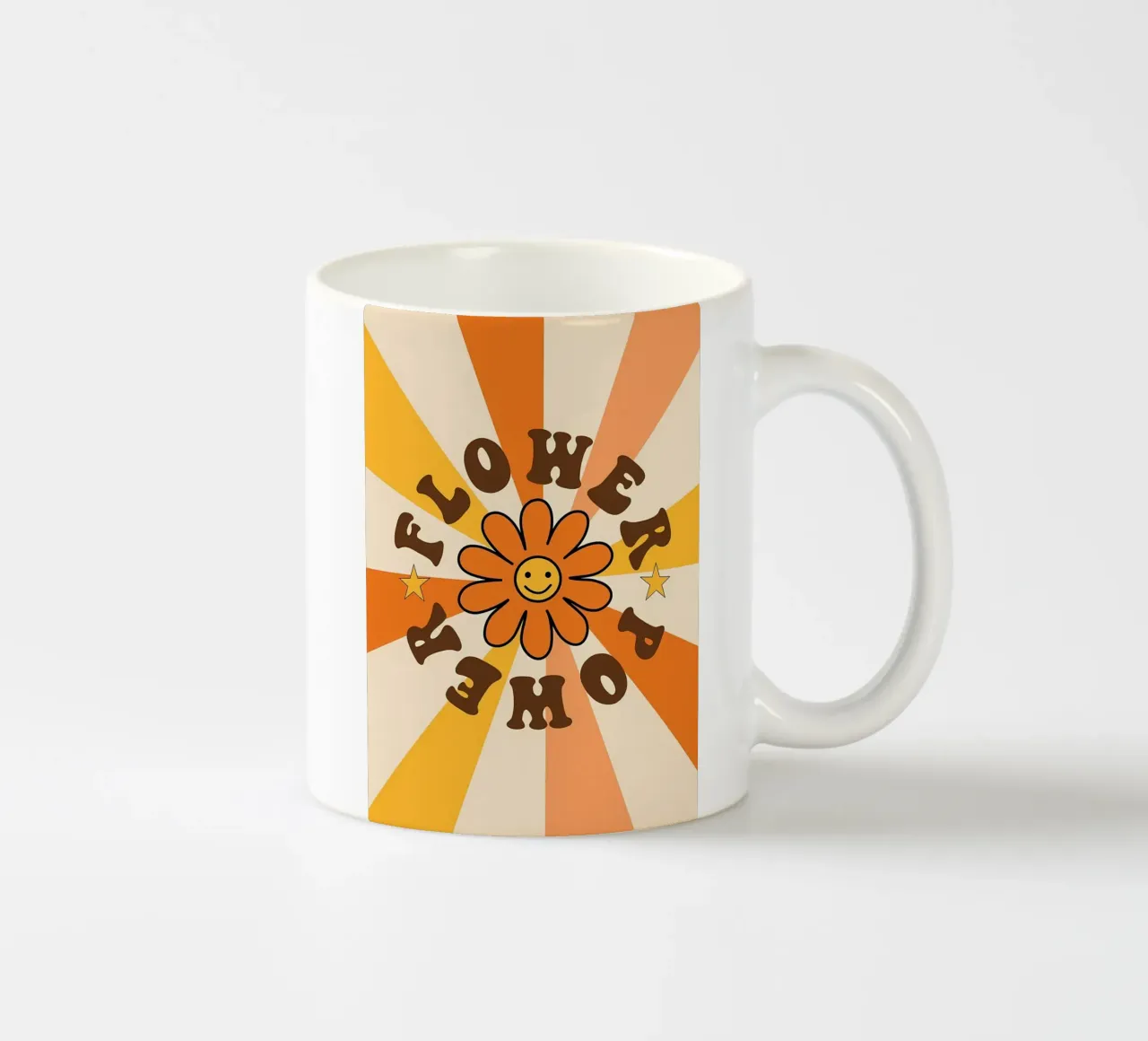 Arte retrò Flower Power tazza in ceramica da diedrich