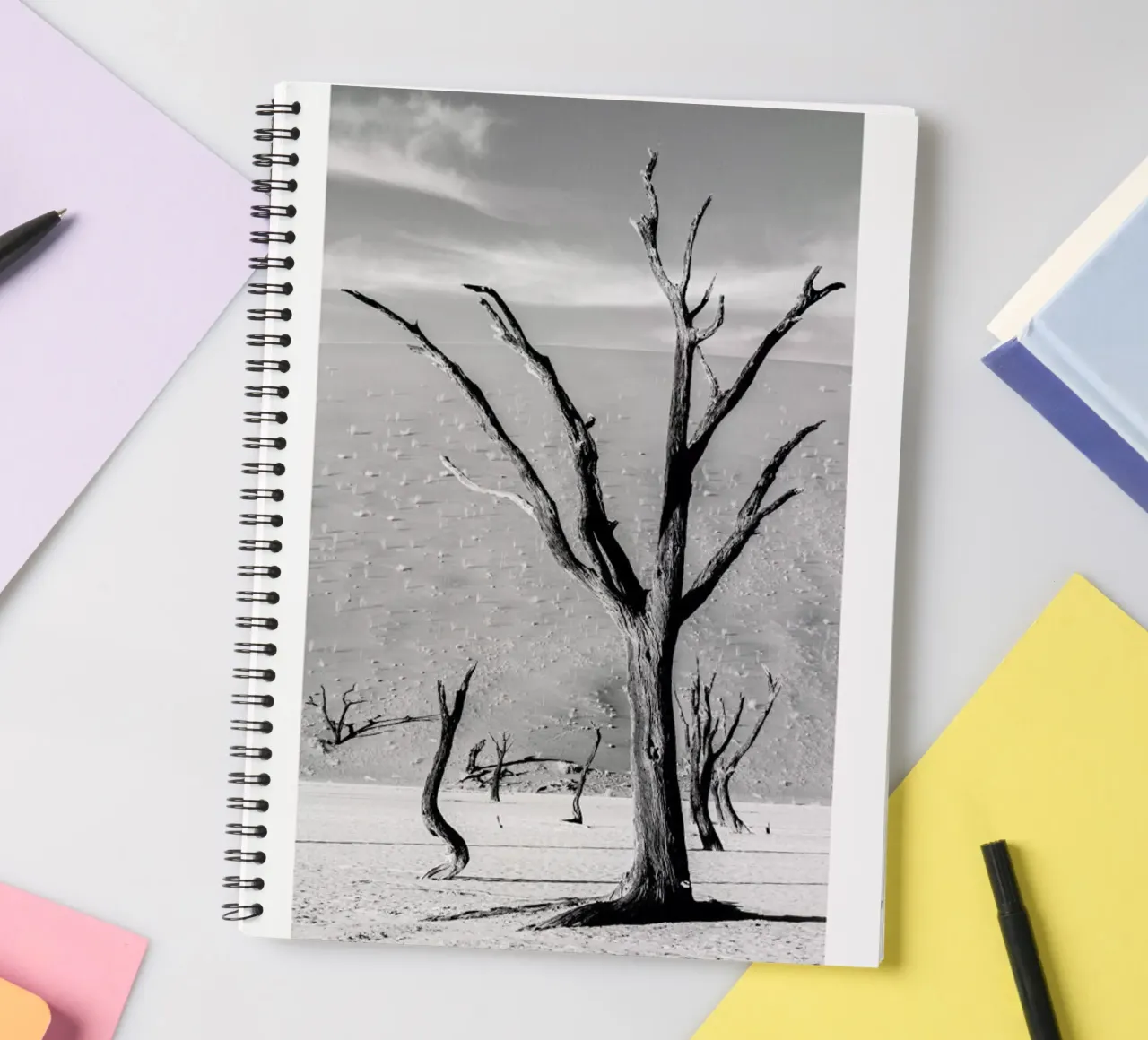 Deadvlei Trees spiral notebook by METROPOLIS
