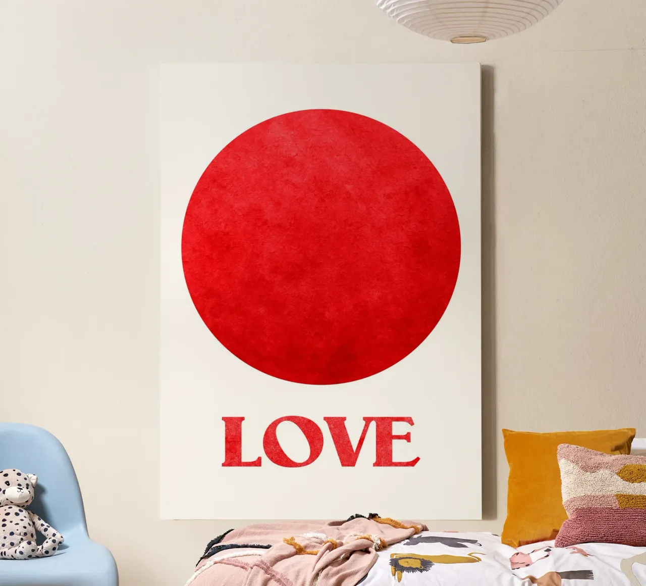 Circle of Love tela con Cornice a cassetta da lovely lines