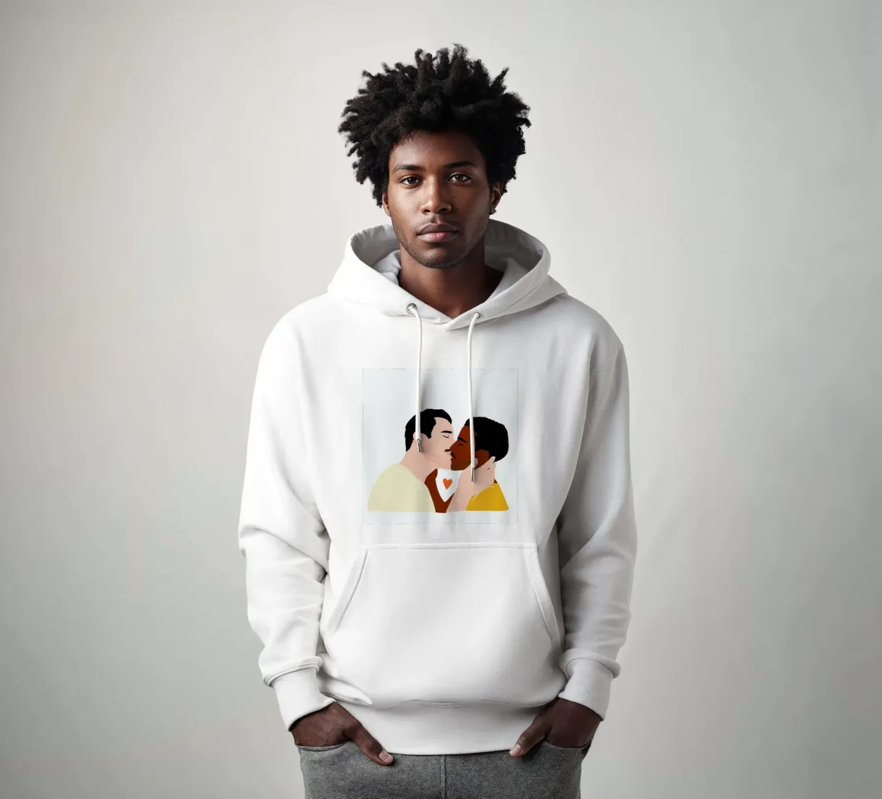 Embrassez qui vous voudrez II felpa con cappuccio da Céleste Wallaert