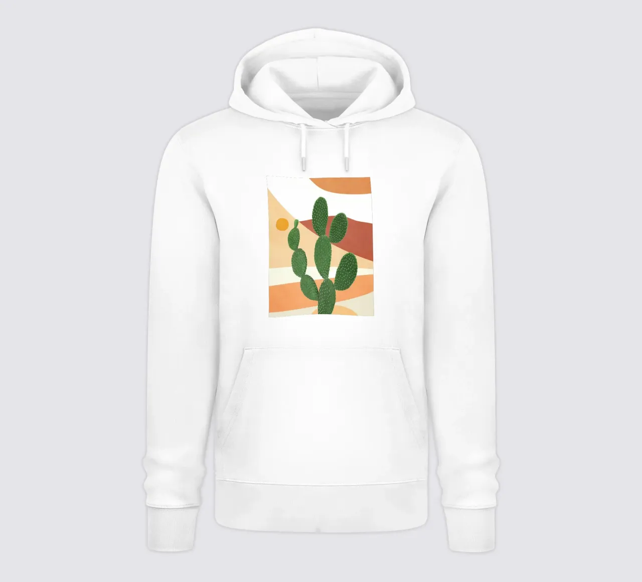 Abstract Cactus II felpa con cappuccio da Flow Line