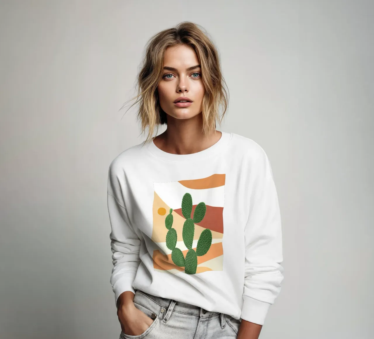 Abstract Cactus II felpa da Flow Line
