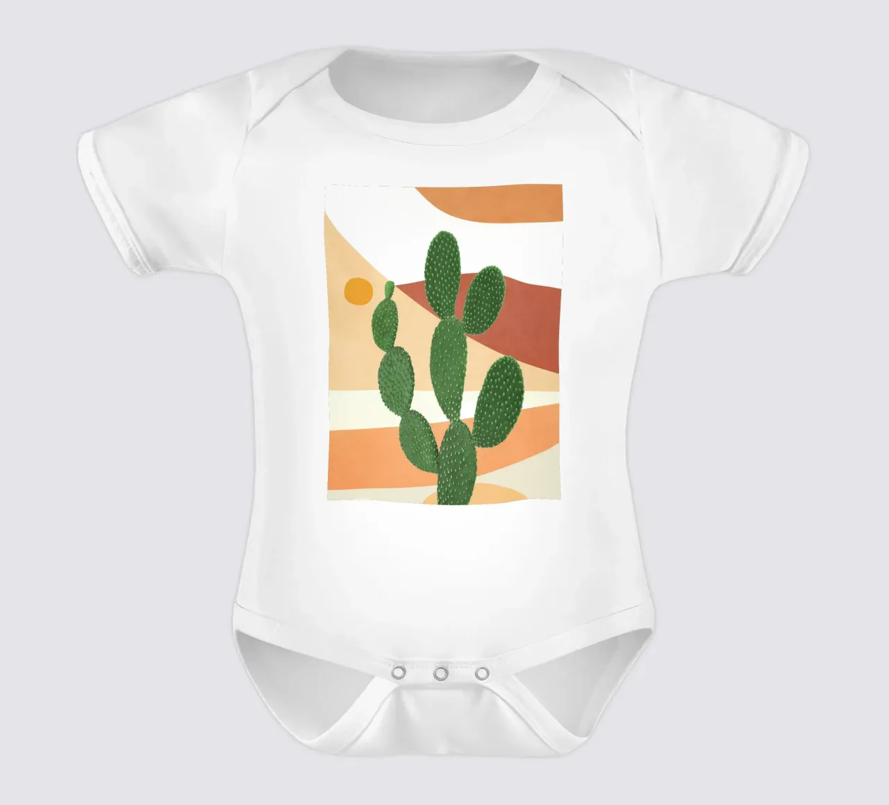 Abstract Cactus II body neonato maniche corte da Flow Line