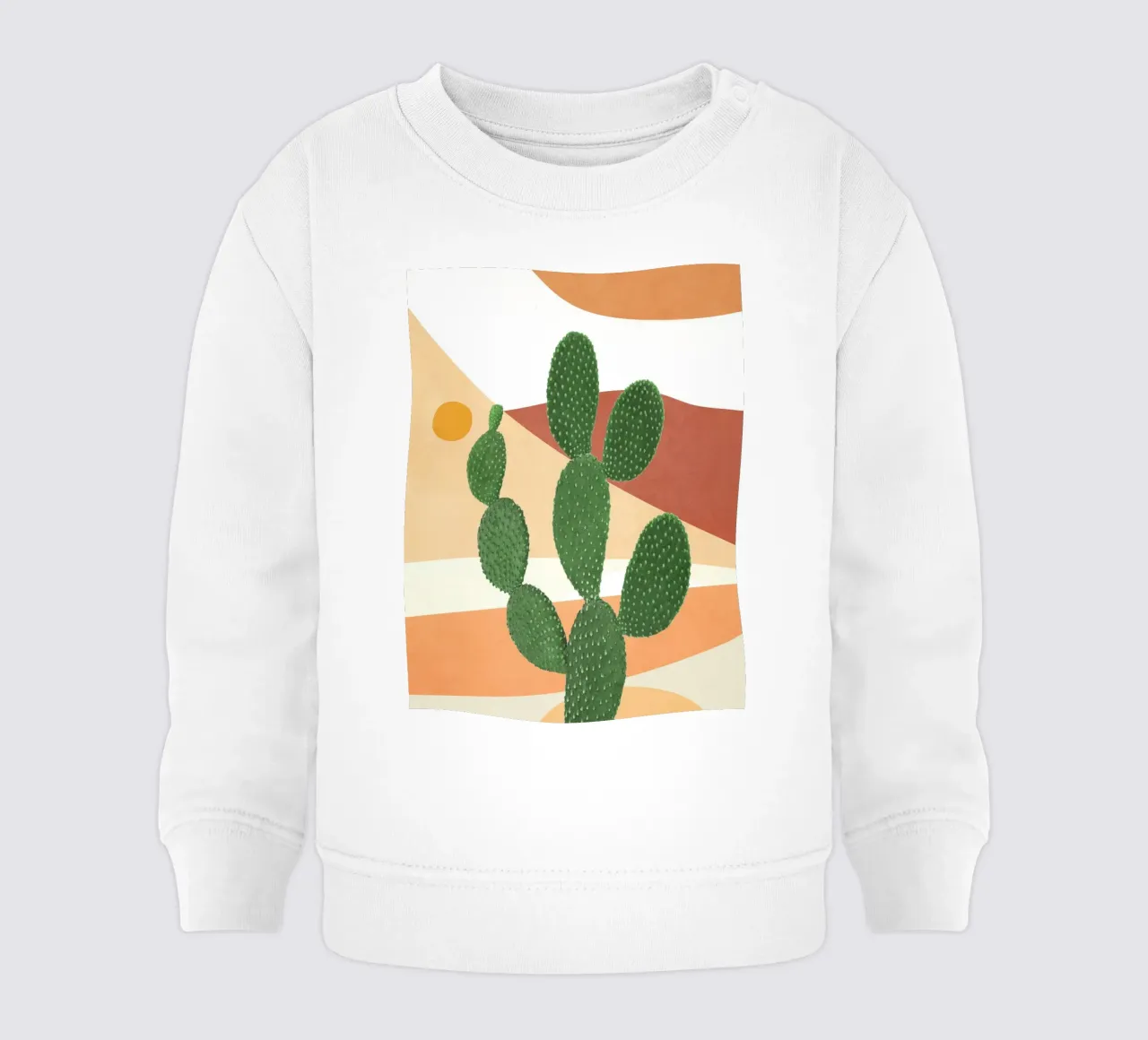 Abstract Cactus II felpa neonato da Flow Line
