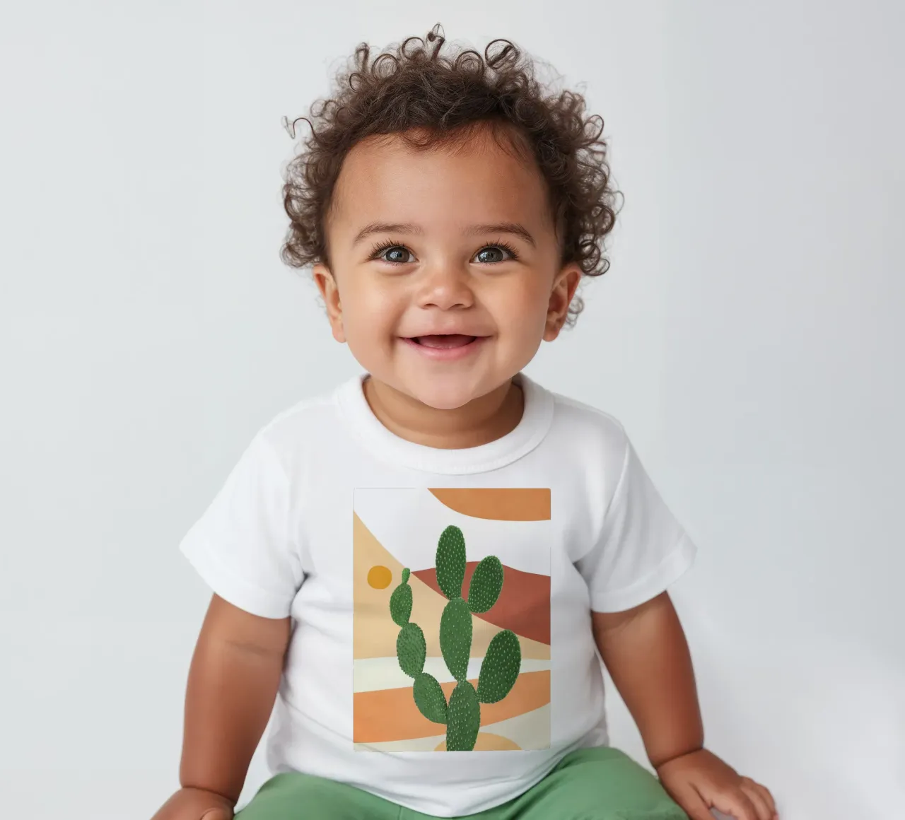 Abstract Cactus II maglietta neonato da Flow Line
