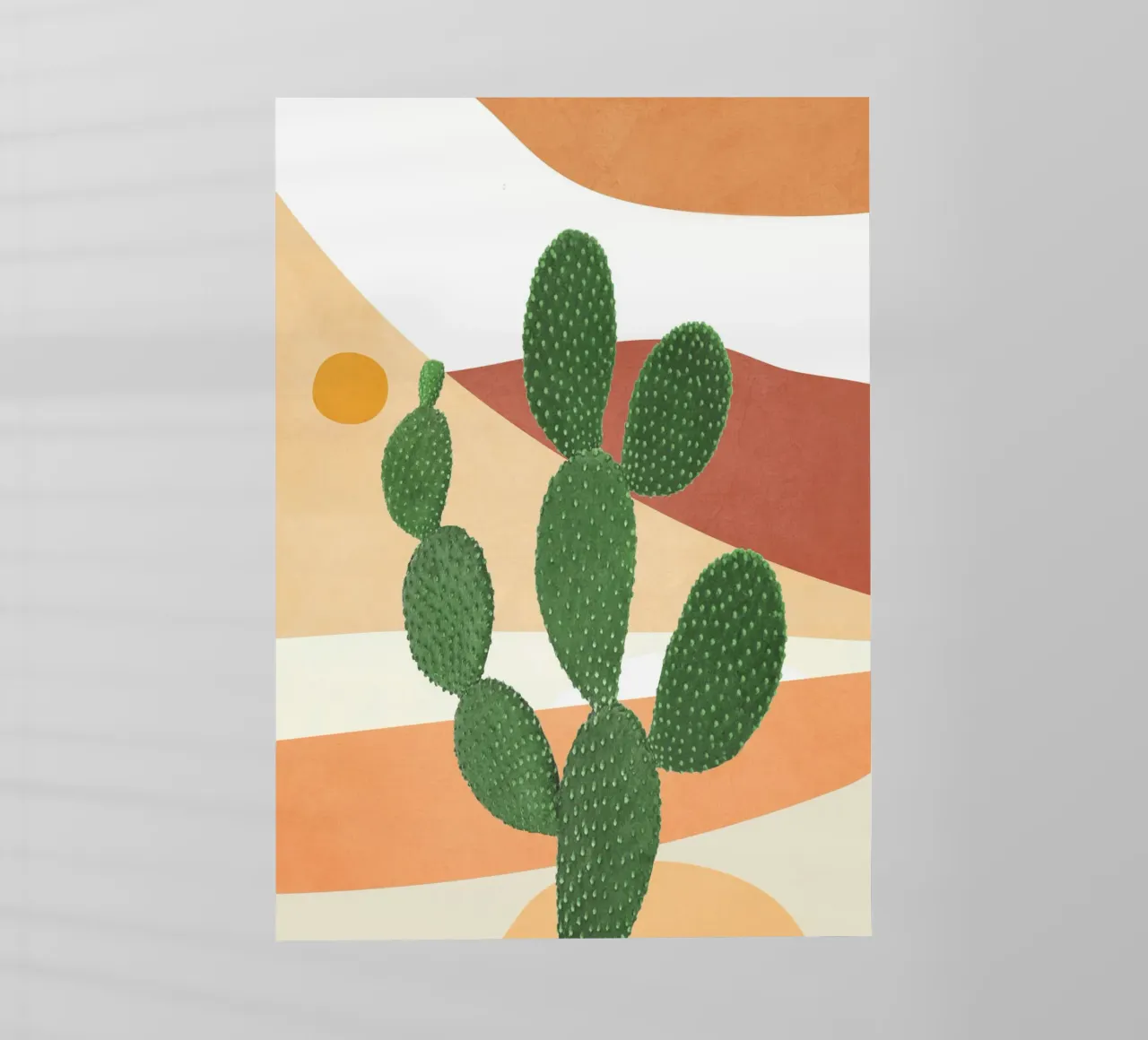 Abstract Cactus II pellicola backlit da Flow Line