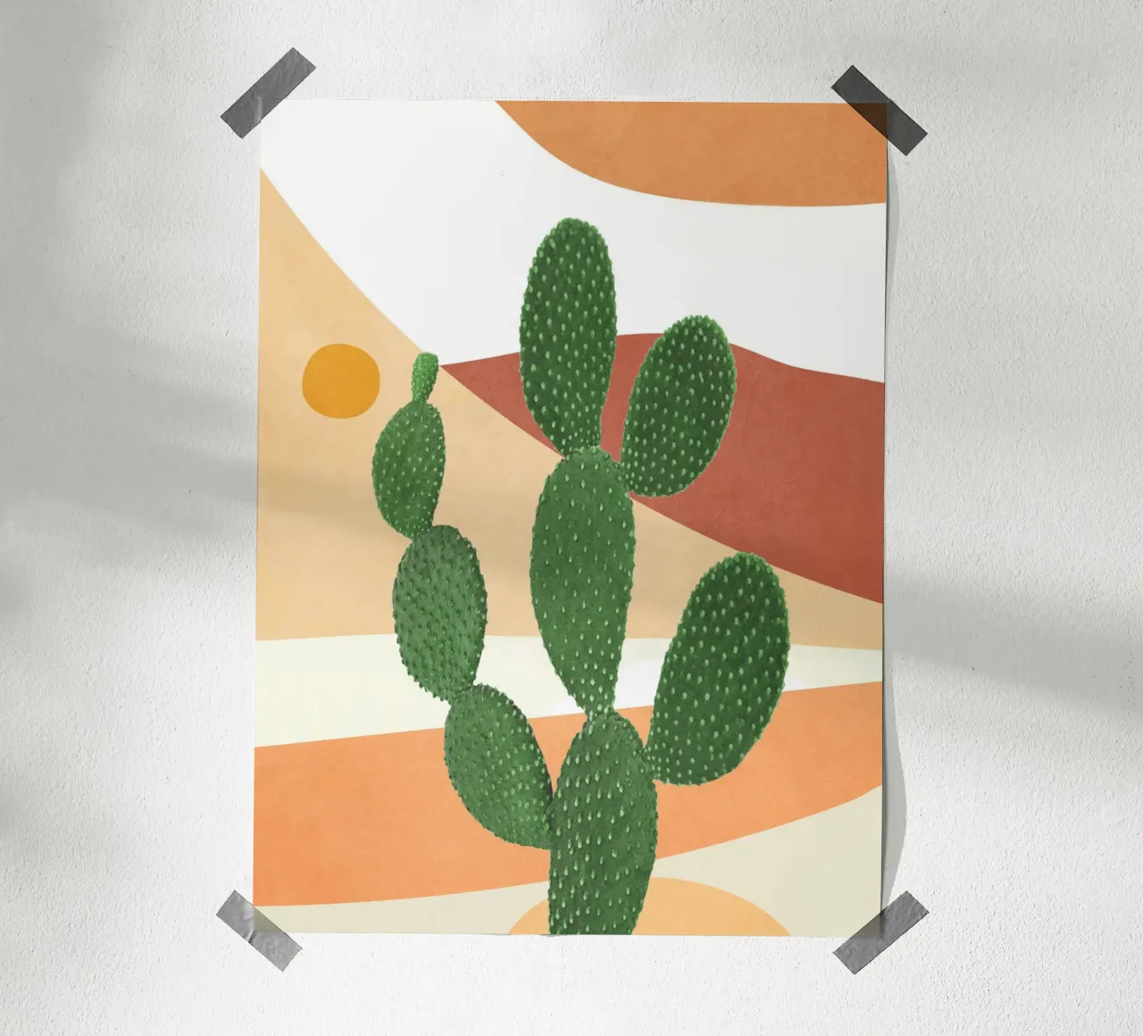 Abstract Cactus II carta hahnemühle da Flow Line