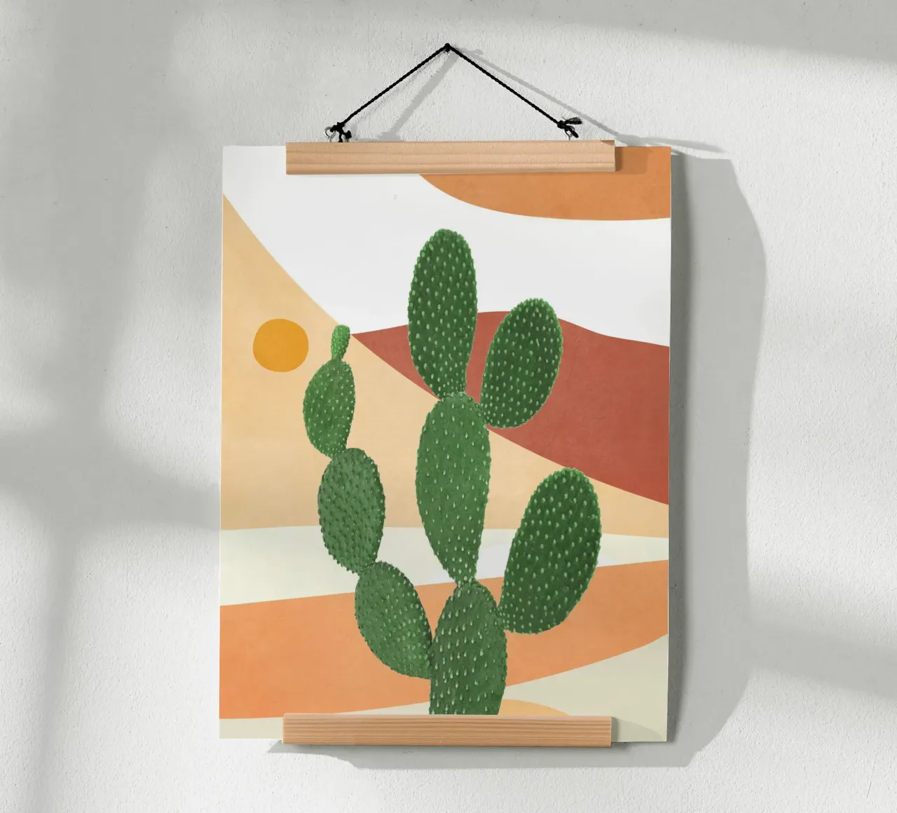 Abstract Cactus II carta hahnemühle da Flow Line