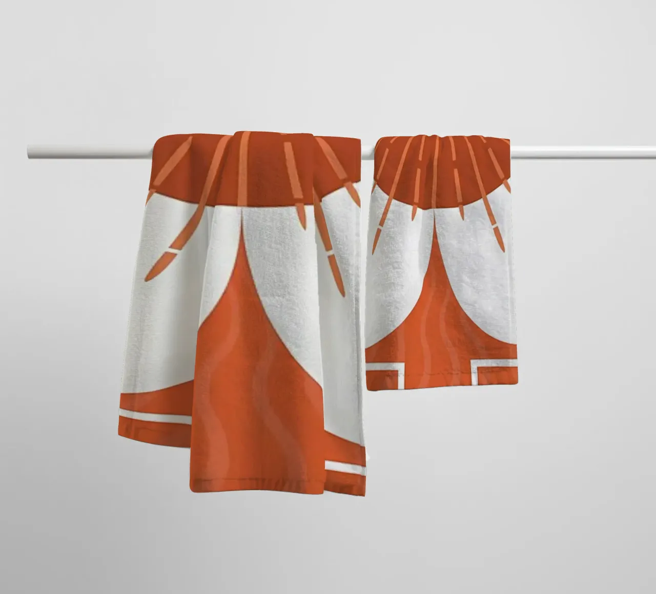 Abstract Retro Flower Design towel by diedrich
