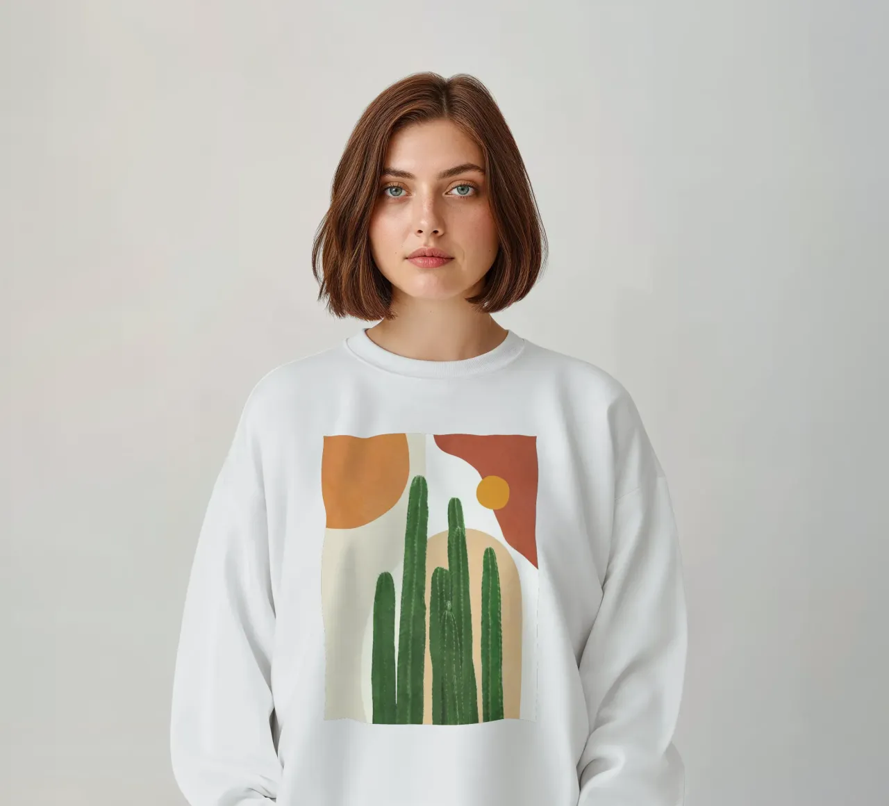 Abstract Cactus I felpa da Flow Line