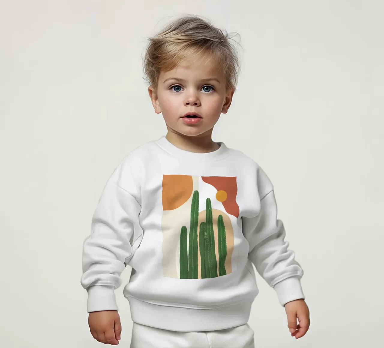 Abstract Cactus I felpa neonato da Flow Line