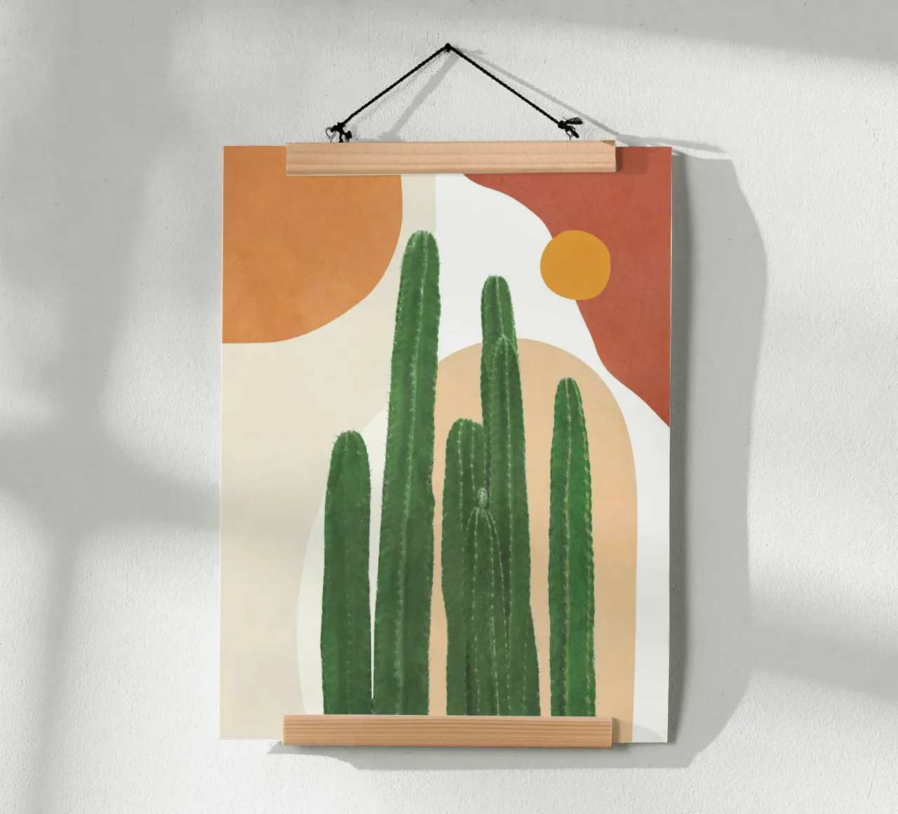 Abstract Cactus I carta hahnemühle da Flow Line