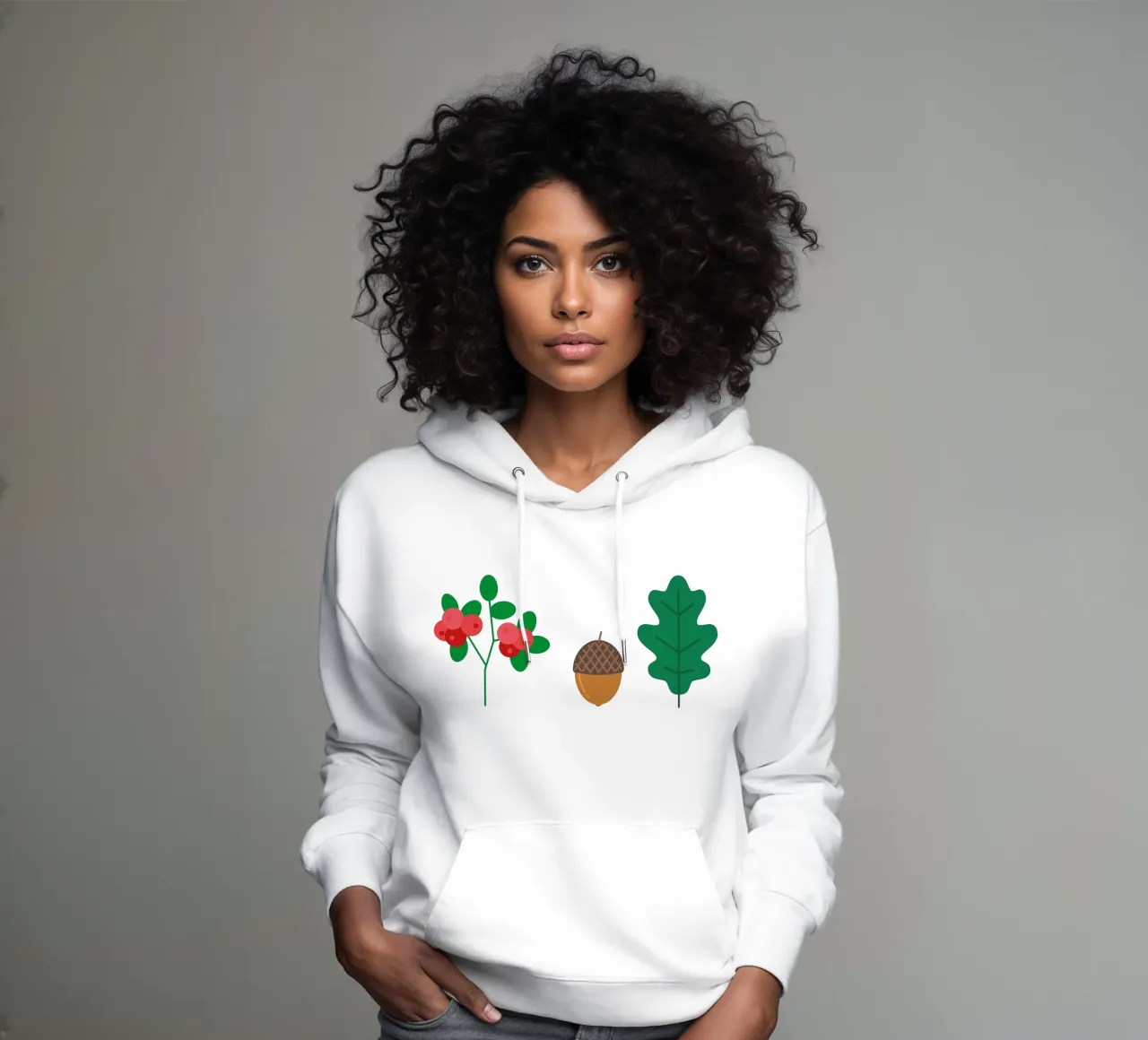 Natura colorata felpa con cappuccio da Lidia Blomgren