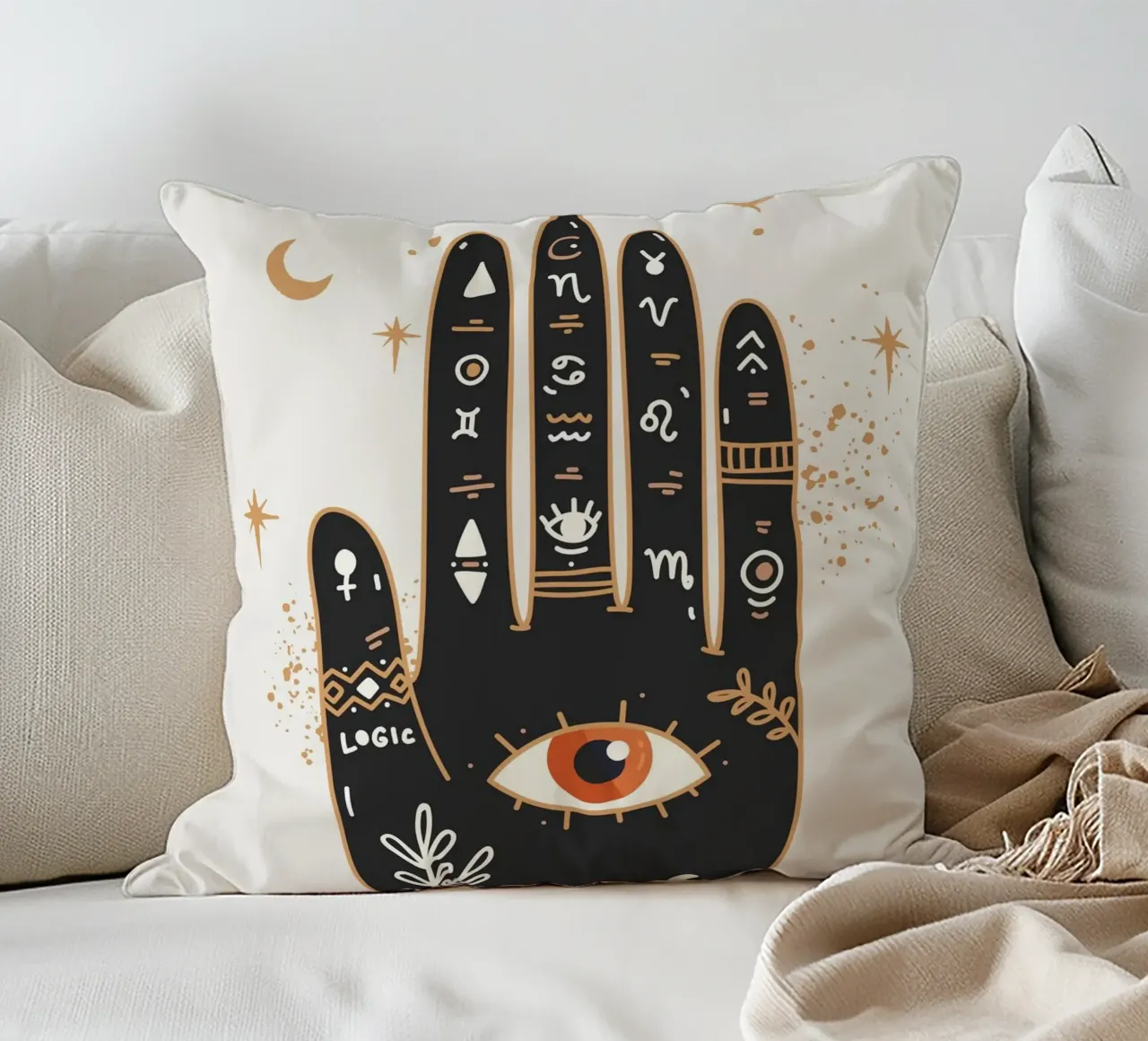 Palmistry cuscino da Flow Line