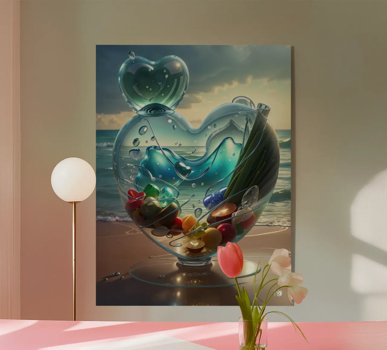 Heart Sea Fantasy acrylic glass by LM2KONE