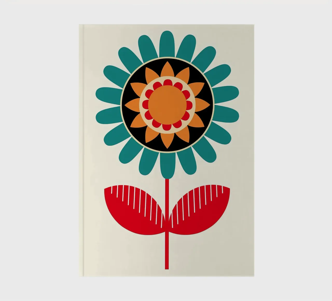 Mid-Century Modern Flower notebook by diedrich