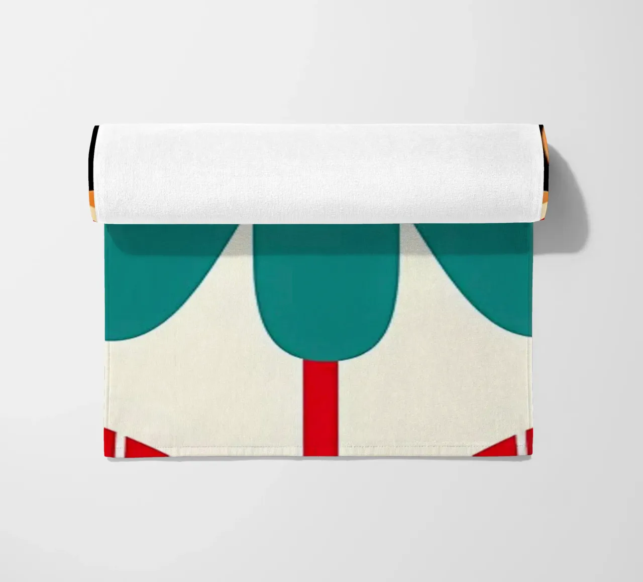 Mid-Century Modern Flower beach towel by diedrich