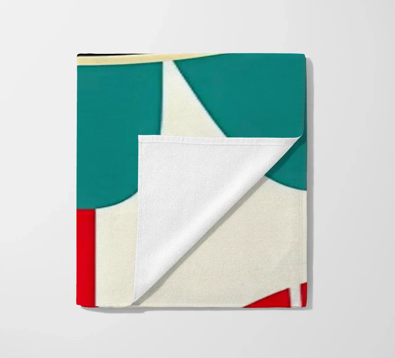 Mid-Century Modern Flower beach towel by diedrich
