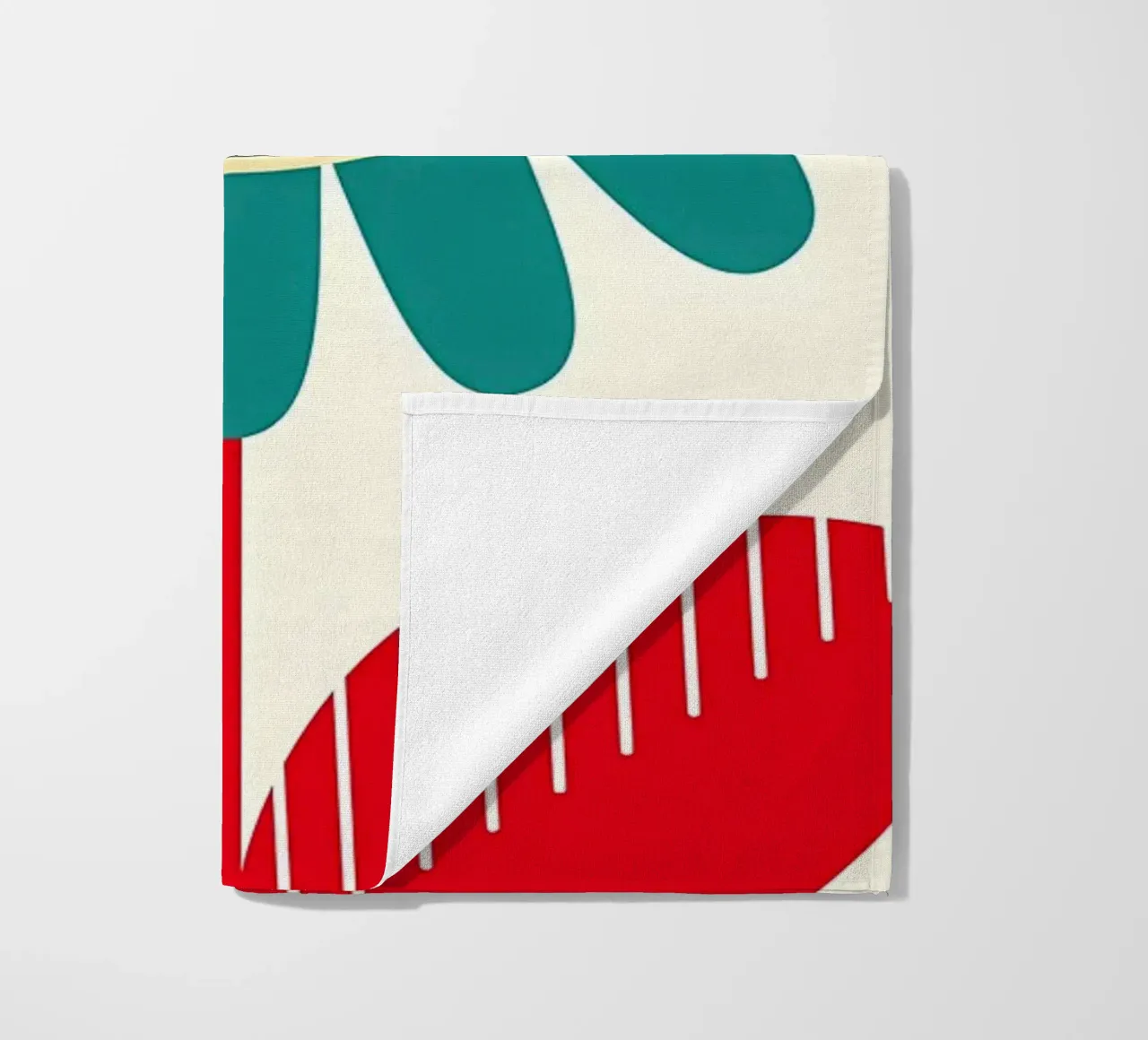 Mid-Century Modern Flower beach towel by diedrich