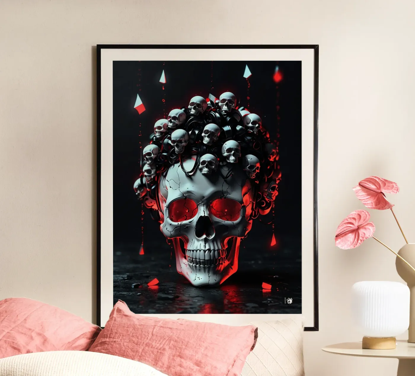 Dark Skull Gothic poster by LM2Kone