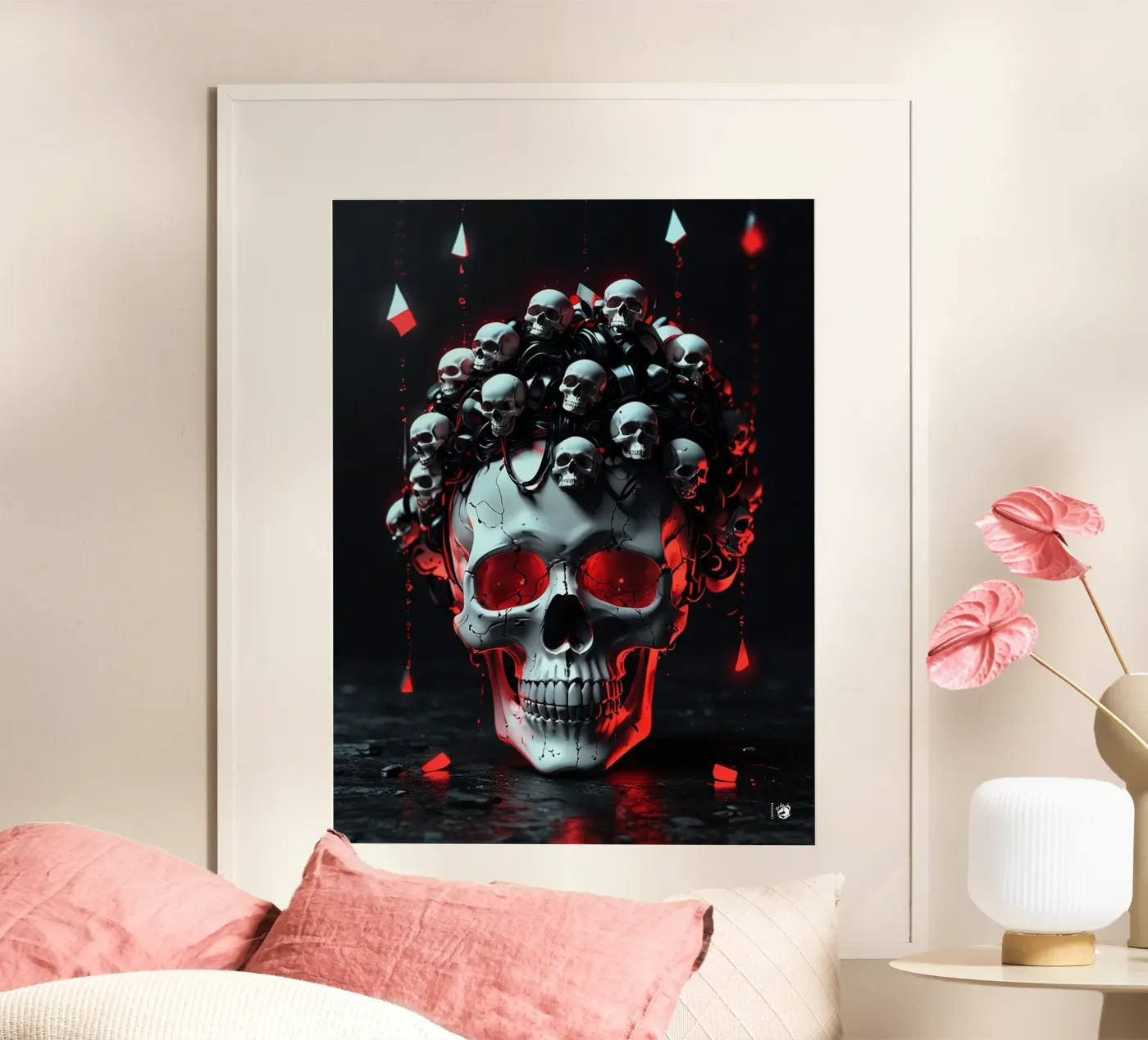 Dark Skull Gothic poster by LM2Kone