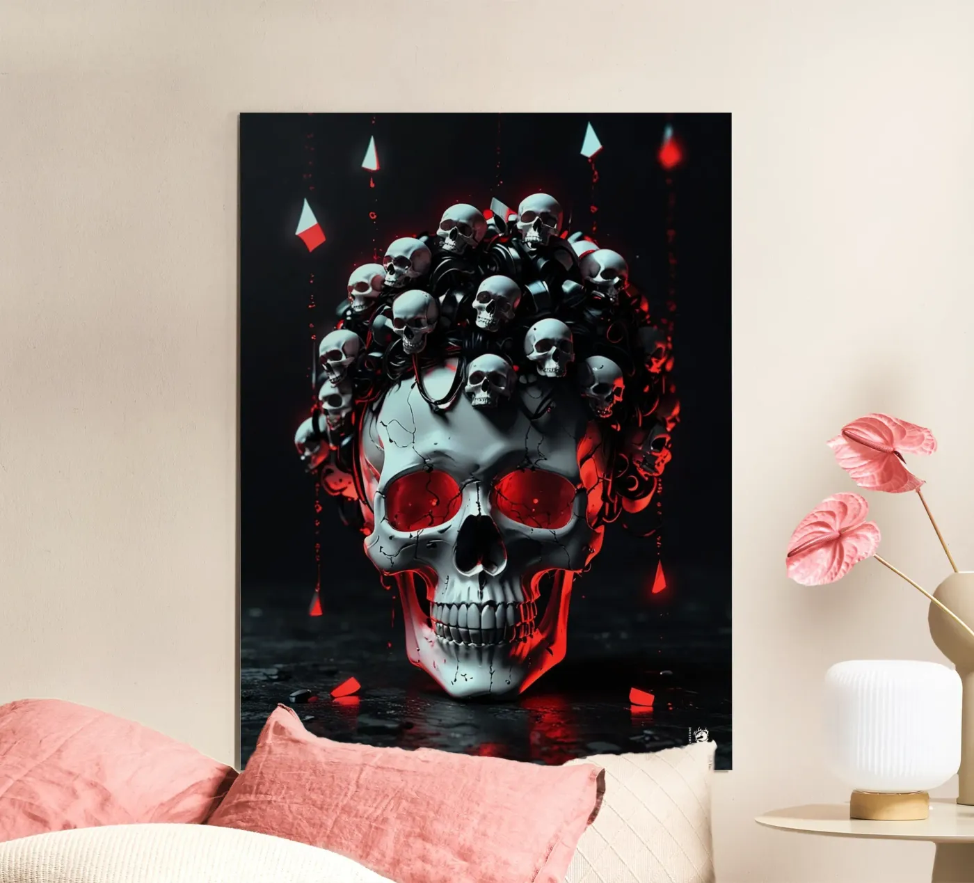 Dark Skull Gothic poster by LM2Kone