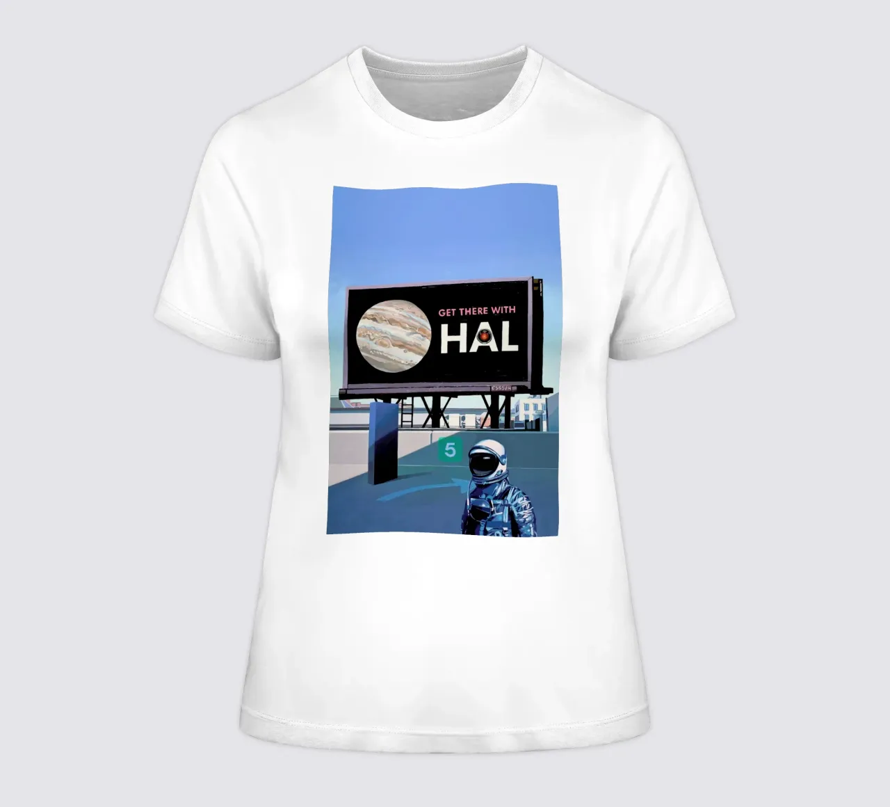 Get There With HAL t-shirt da donna da Scott Listfield
