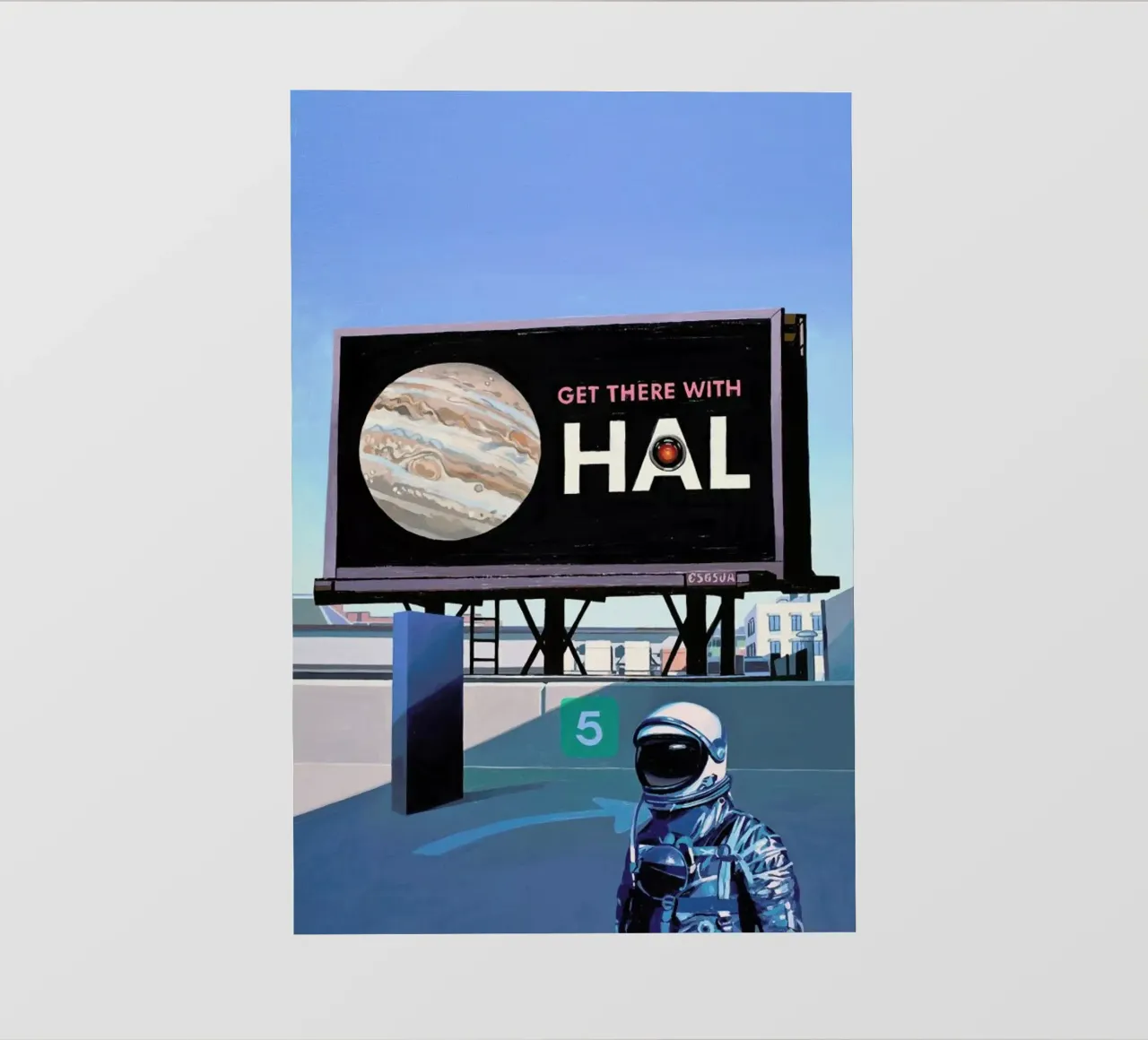 Get There With HAL pellicola backlit da Scott Listfield