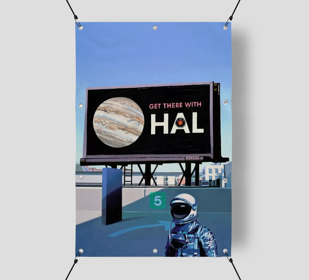 Get There With HAL telo in pvc da Scott Listfield