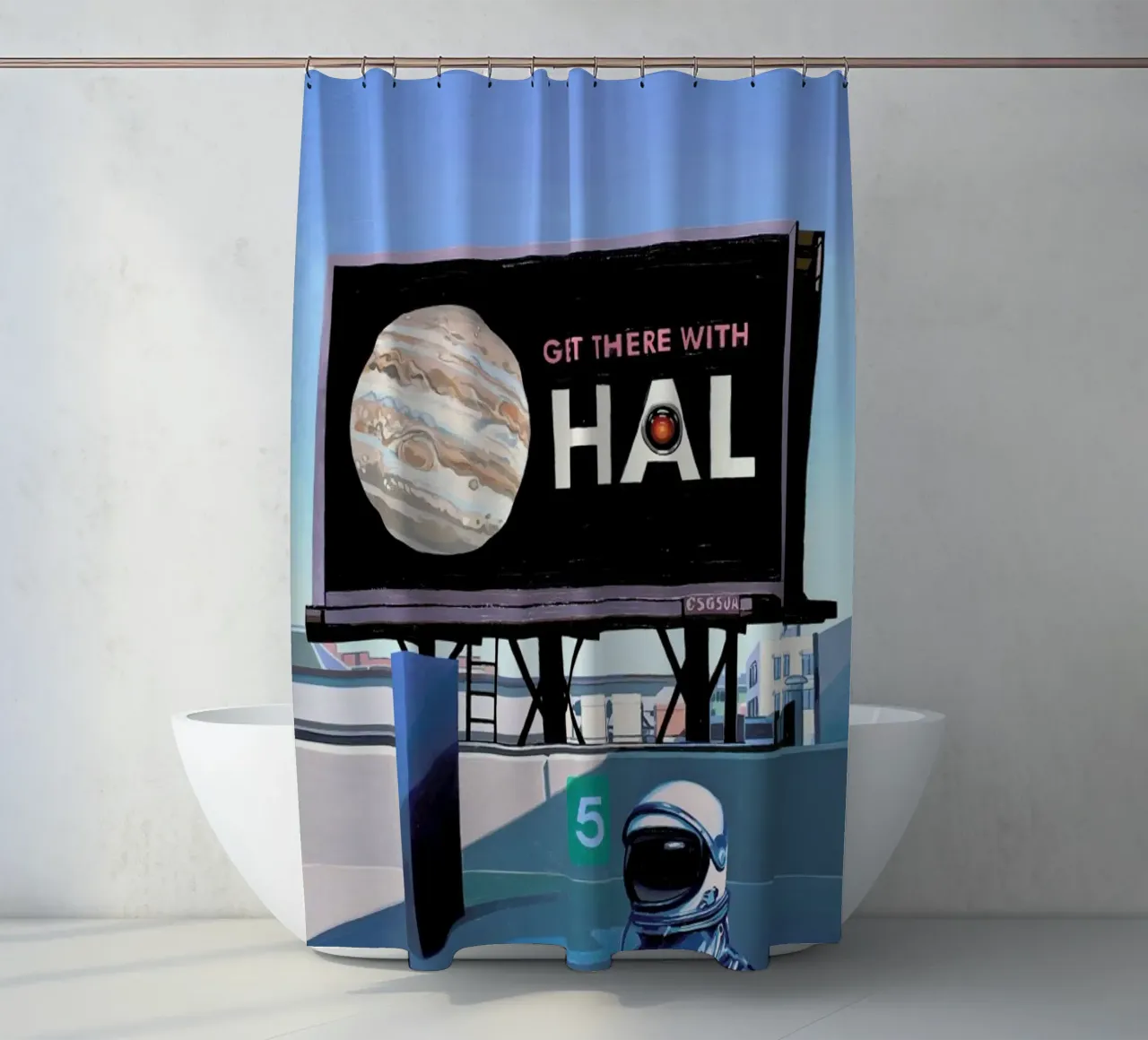 Get There With HAL tenda da doccia da Scott Listfield