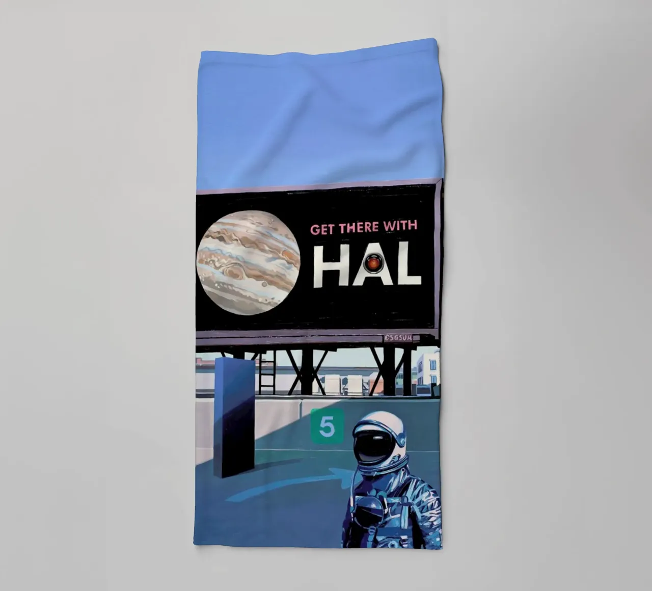 Get There With HAL asciugamano da bagno da Scott Listfield