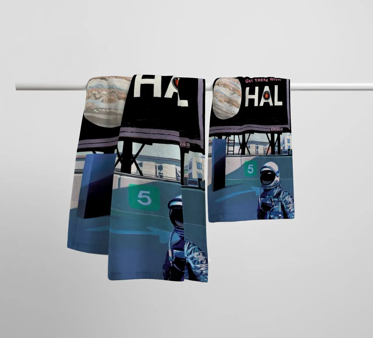 Get There With HAL asciugamano da bagno da Scott Listfield